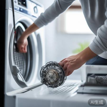 洗衣机检查，部件正常运行