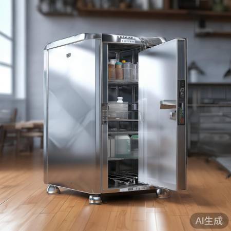 消毒柜防滑安全，门开即停，呵护