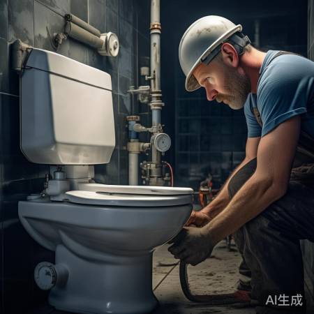 马桶水压不稳，检查调节器与管道