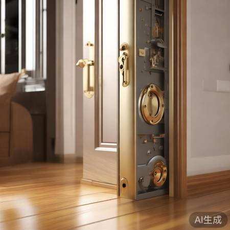 防盗门安装完成，安全又顺畅！