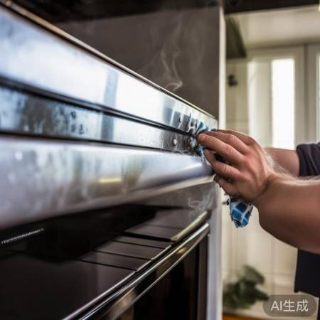 顺着纹理擦拭，除油保护表面