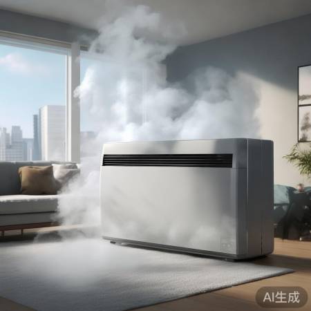 “空调白气隐患，购机慎选正规品