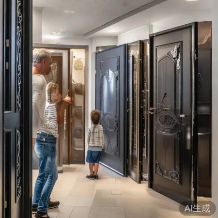 防盗门选预算，入户门重美观。