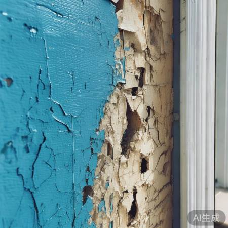 防盗门因紫外线照射变色