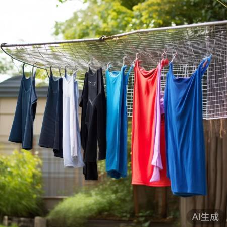 阴凉通风晾深色衣