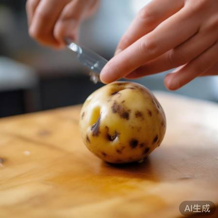 土豆黑斑可刮除食用