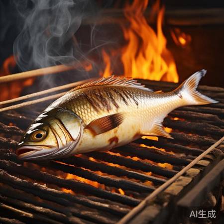 烤鱼时间与大小相关，刷油防糊底