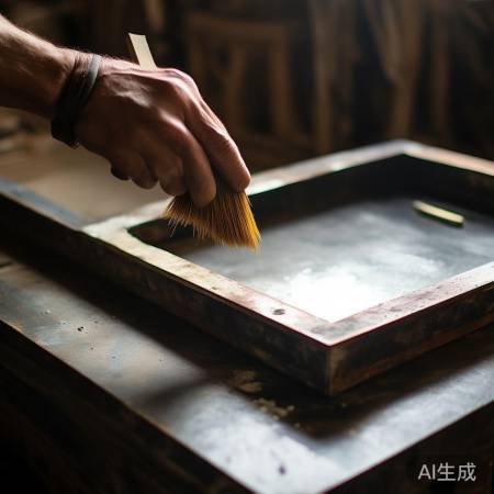 轻刷砂纸，呵护铁架光泽