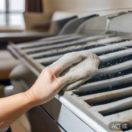 清洁空调出风口