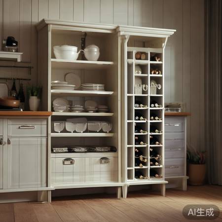 餐边柜80-100cm，红酒柜