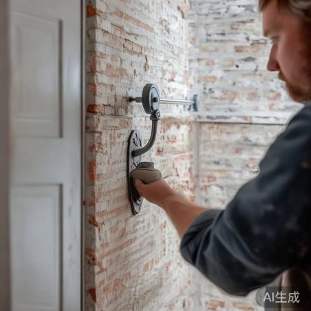 稳固挂钩，选墙角承重位，无隙防