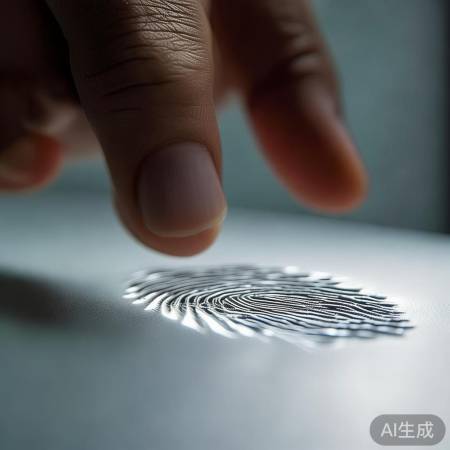 指纹录入，保持干净清晰