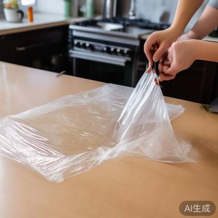 保鲜膜加热除油污