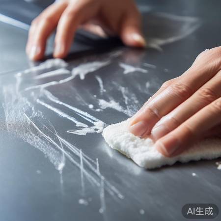 清洁牙膏除痕法