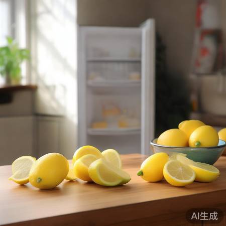 柠檬除味，冰箱更清新