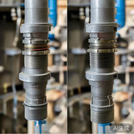 排水管：螺纹与卡箍，密封便捷选