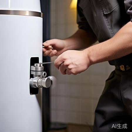 热水器水量少？铁丝通上进水阀。