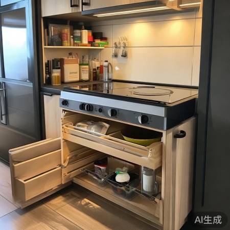 集成灶储物巧，空间省心又方便