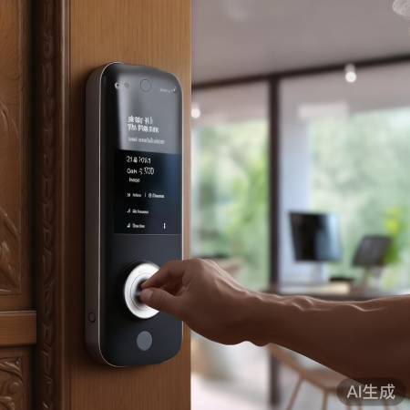 小米指纹锁，智能生活，自动开门