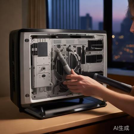 检查散热孔，清理风扇，恢复电视