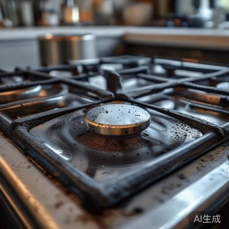 燃气灶熏黑因燃烧不充分，需充分