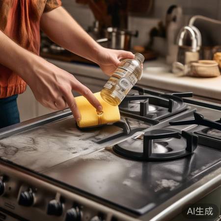 燃气灶清洁剂，轻松去污渍。