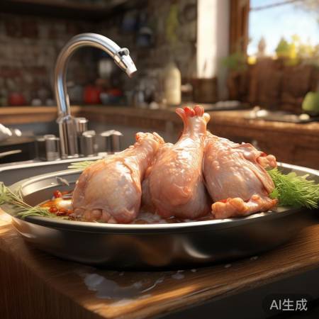 鸡爪洗净，腌制更清爽。