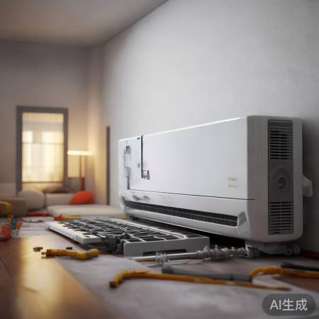 空调安装不规范，需整改。