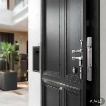 亿嘉防盗门，进口钢材，五防锁具