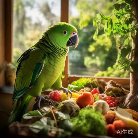 鹦鹉享健康，晒太阳乐成长