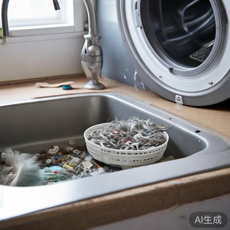 洗衣机滤网堵塞解决