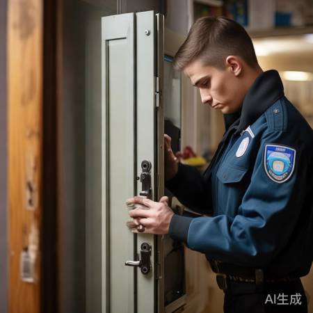 幼儿园防盗门，定期检查保安全