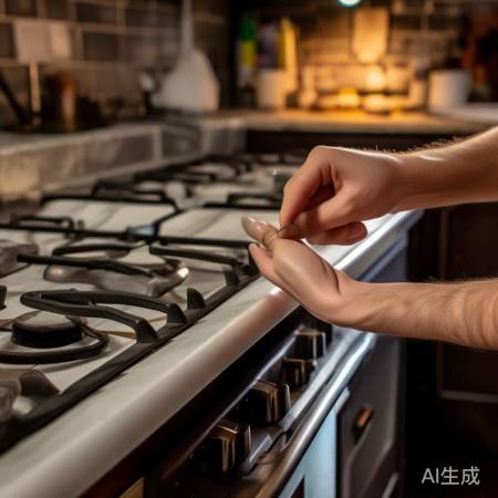 燃气灶点火难，铁丝触碰检测点火