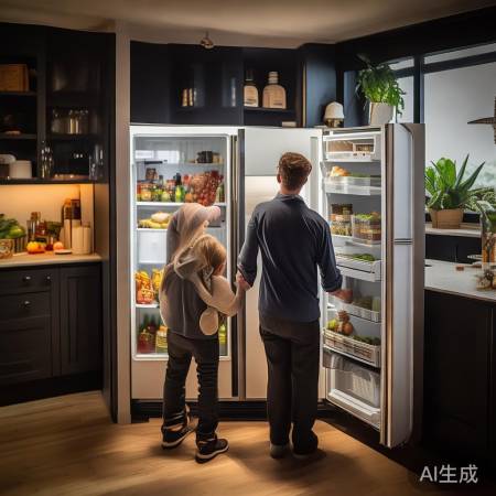 “定制冰箱，合理选尺寸，展示空