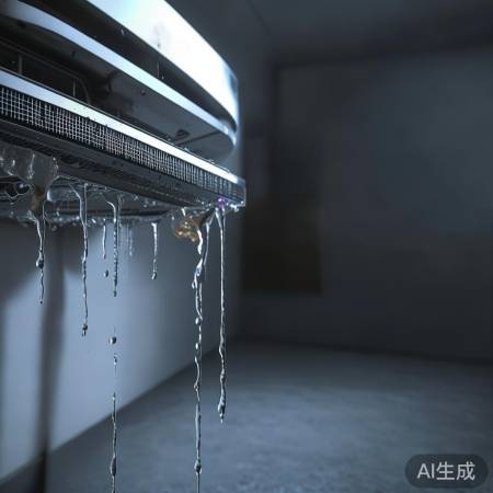 空调滴水声，冷凝水排放不畅