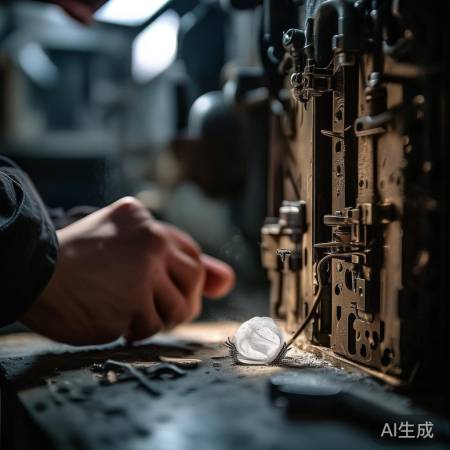 检查锁体，清除灰尘杂物