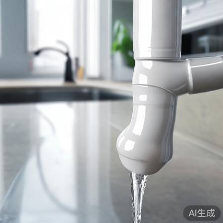 水管接口，白色塑料