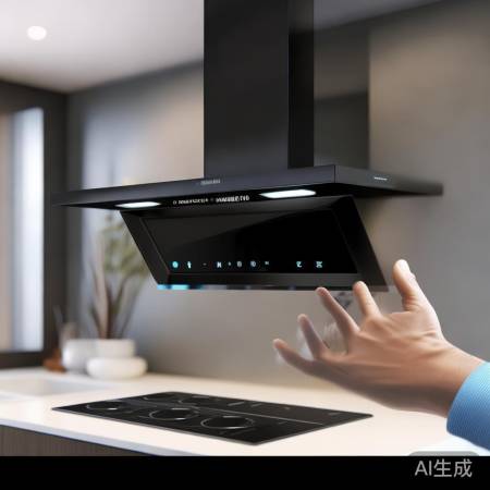 全触控挥手智能油烟机，便捷科技