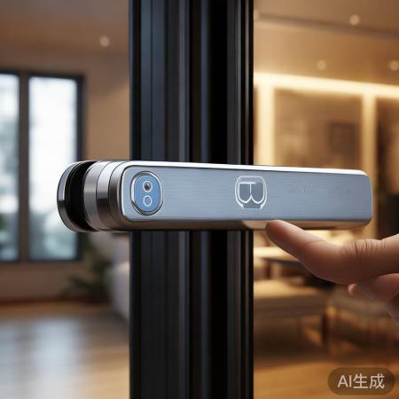 “九邦智能锁360，安全便捷生