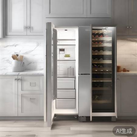 冰箱酒柜选尺寸，门开方式巧避开