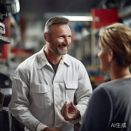 维修师傅服务热情周到