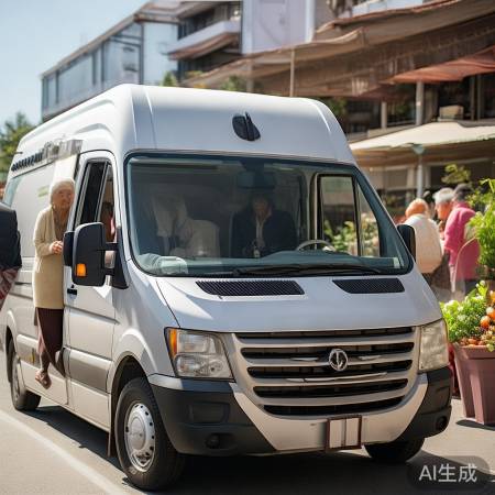 吴克群面包车送爱心