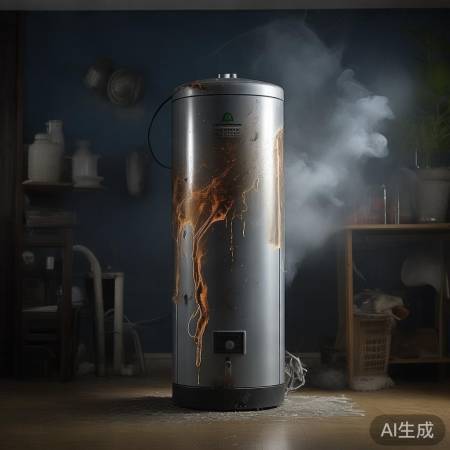 电热水器外观异常，注意短路。