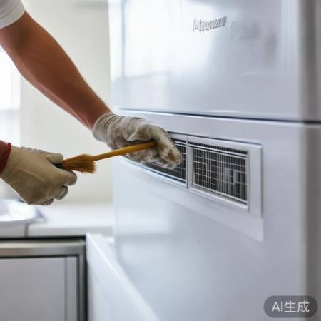 清理冰箱冷凝器，散热佳