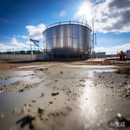 “地基坚实，防水箱倾斜损坏”