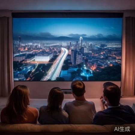 投影画质卓越，夜幕影院体验