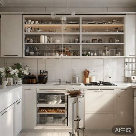 餐具分类放置，一目了然