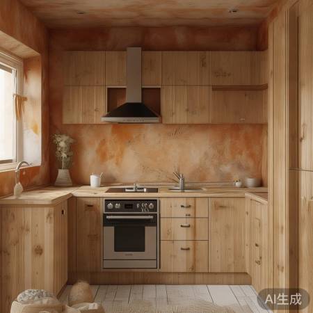 厨房空间紧凑，集成灶可调低节省