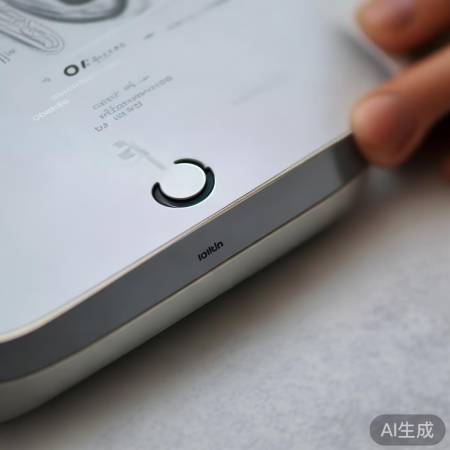 “电源开启，听到咔哒声”