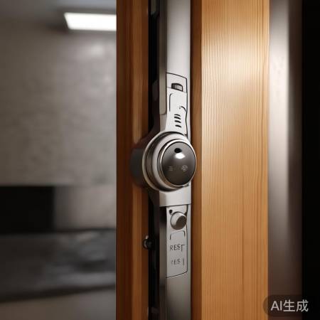 指纹锁重置，侧底找按钮。